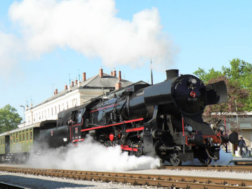 Muzejski Vlak Muzejska parna lokomotiva v Novi Gorici